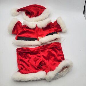 Build a Bear Christmas Santa Outfit Set - Hat Jacket Pants BABW